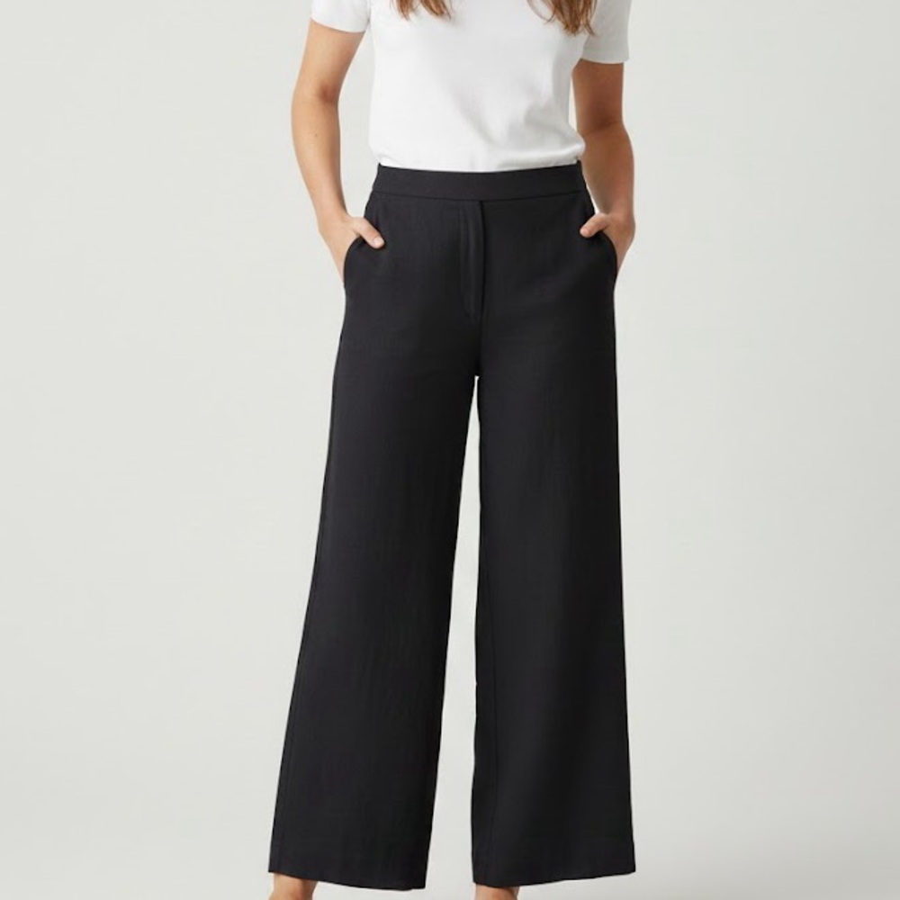 Wilfred Black High Rise Wide Leg Trousers 10